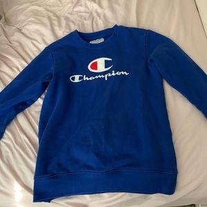Boys Blue Champion Sweatshirt